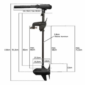 Silnik elektryczny zaburtowy Protruar 2.0S 12V