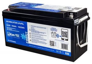 Akumulator LiFePO4 12V (12,8V) 150Ah Kon-TEC Maty grzewcze